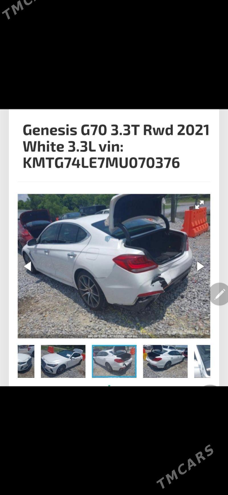 Genesis G70 2021 - 400 000 TMT - Туркменабат - img 9