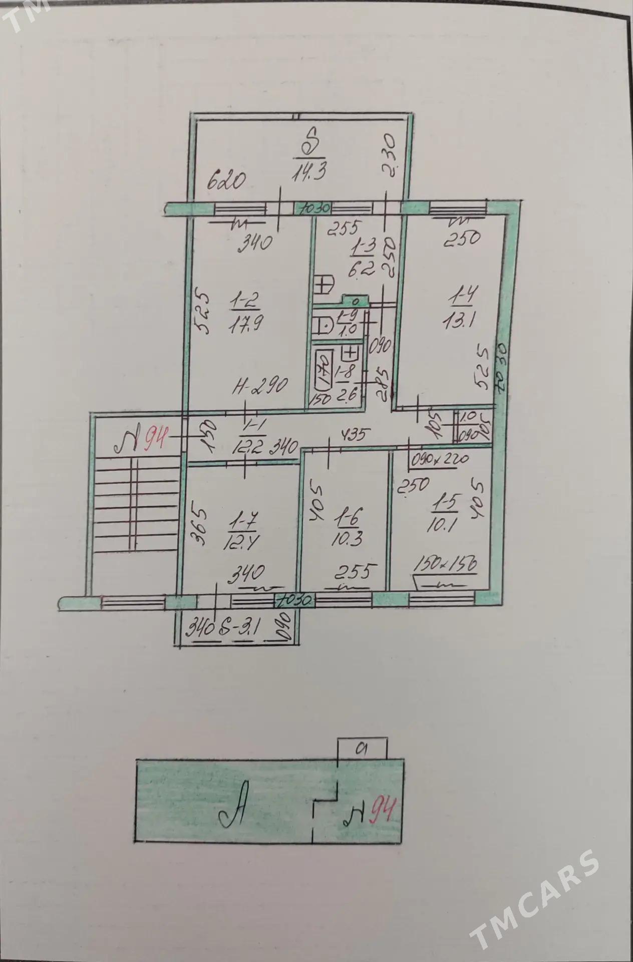 🪬Мир 1, 5 комнат, 112м² - Ашхабад - img 8
