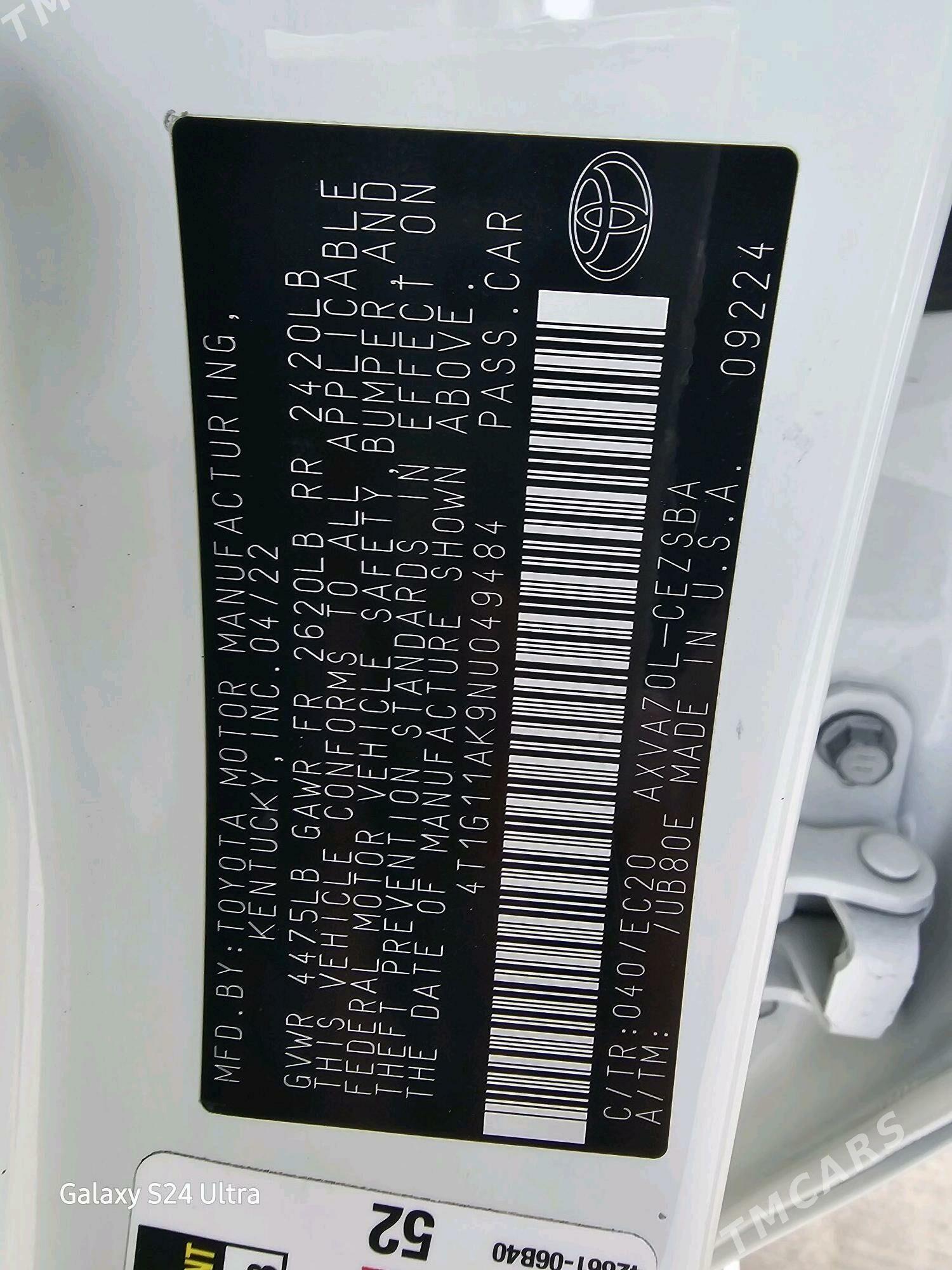 Toyota Camry 2022 - 330 000 TMT - Мары - img 7