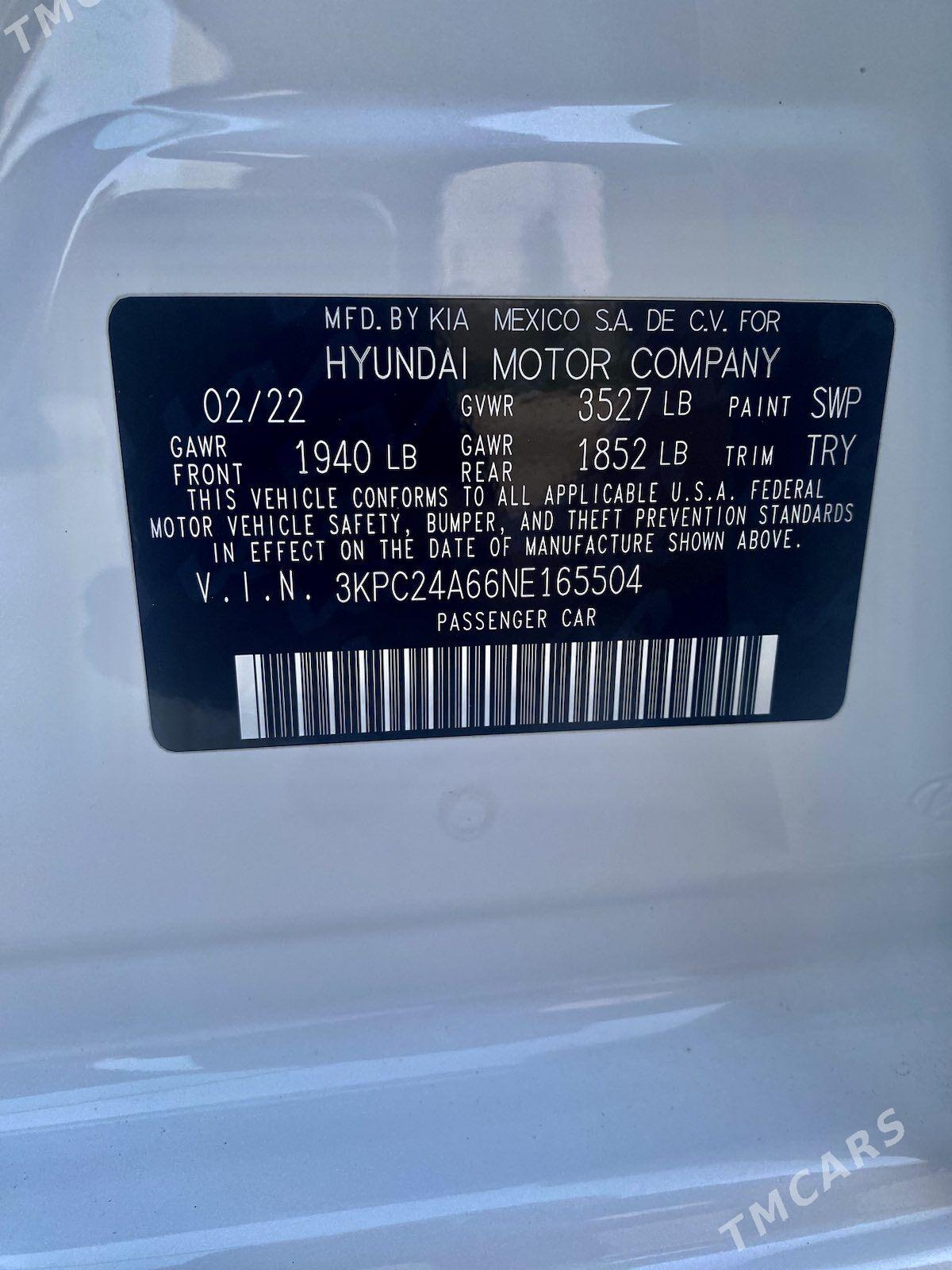 Hyundai Accent 2022 - 225 000 TMT - Ашхабад - img 2