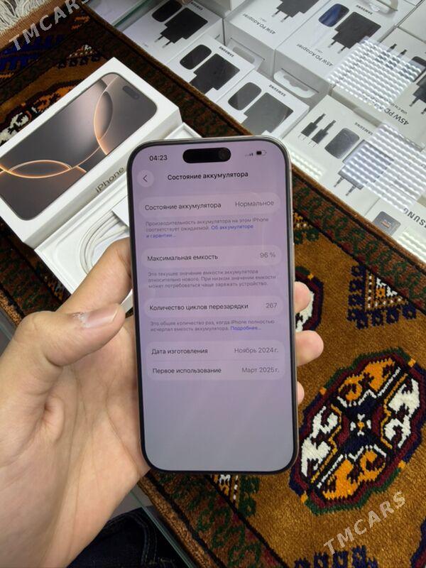 Iphone 16 pro 128gb 96% - Garaşsyzlygyň 15 ýyllygy Söwda Merkezi - img 3