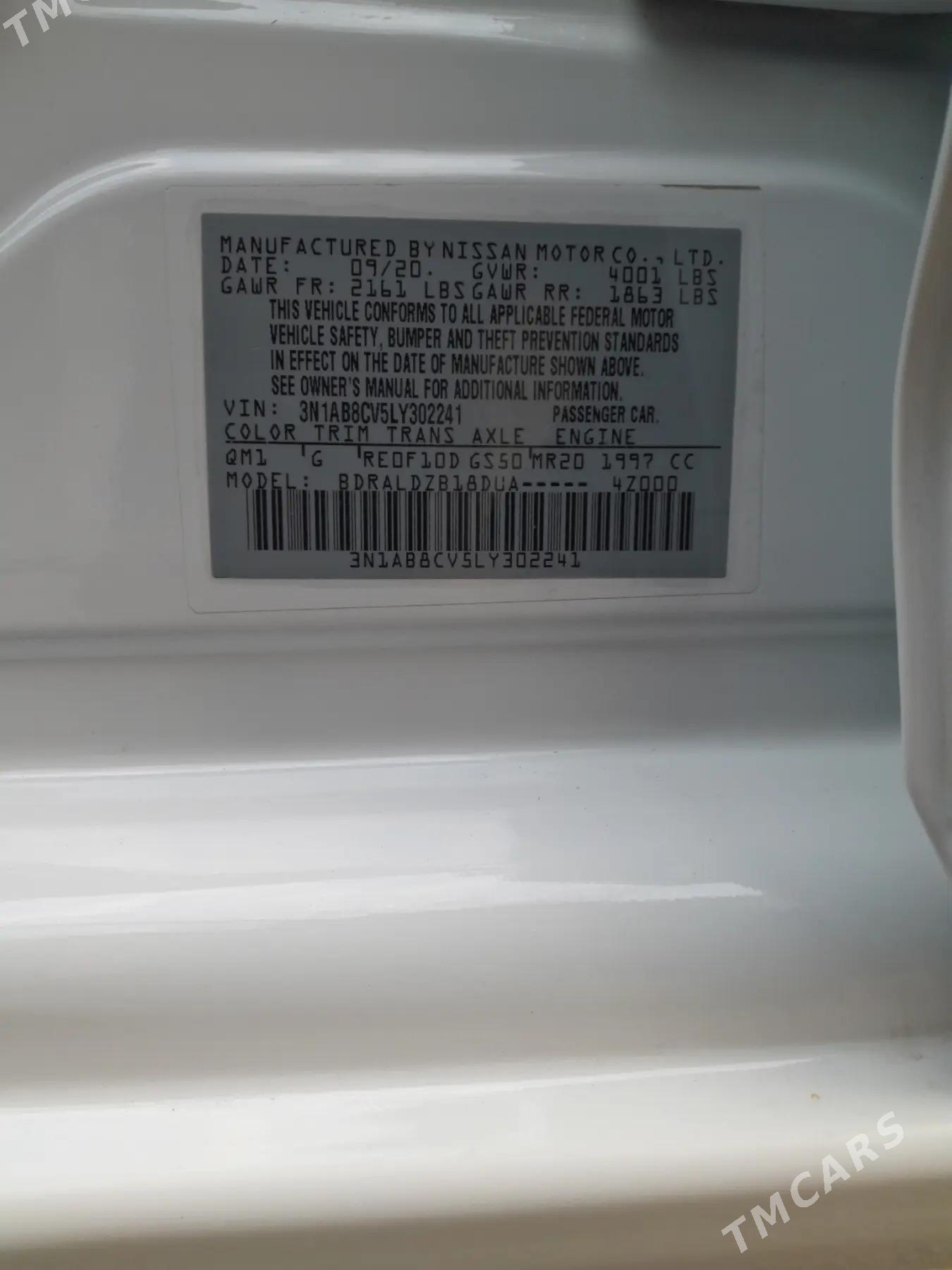 Nissan Sentra 2020 - 184 000 TMT - 30 мкр - img 1