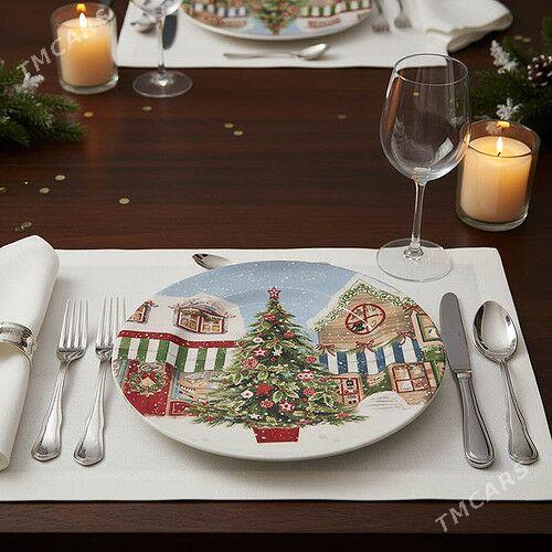 Рождественские тарелки - Täze ýyl tabaklary - Ашхабад - img 1