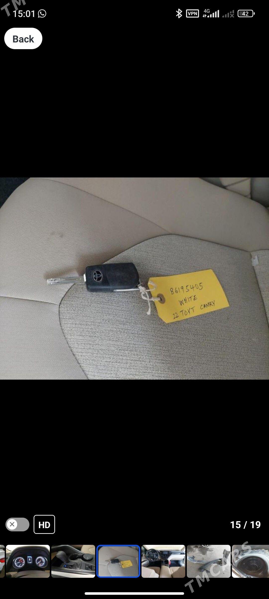 Toyota Camry 2022 - 260 000 TMT - Aşgabat - img 9