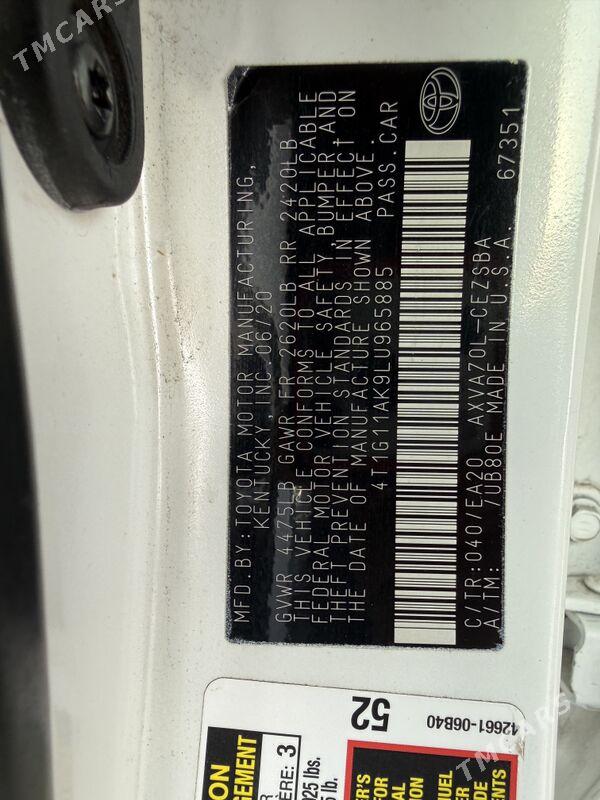 Toyota Camry 2020 - 300 000 TMT - Aşgabat - img 8