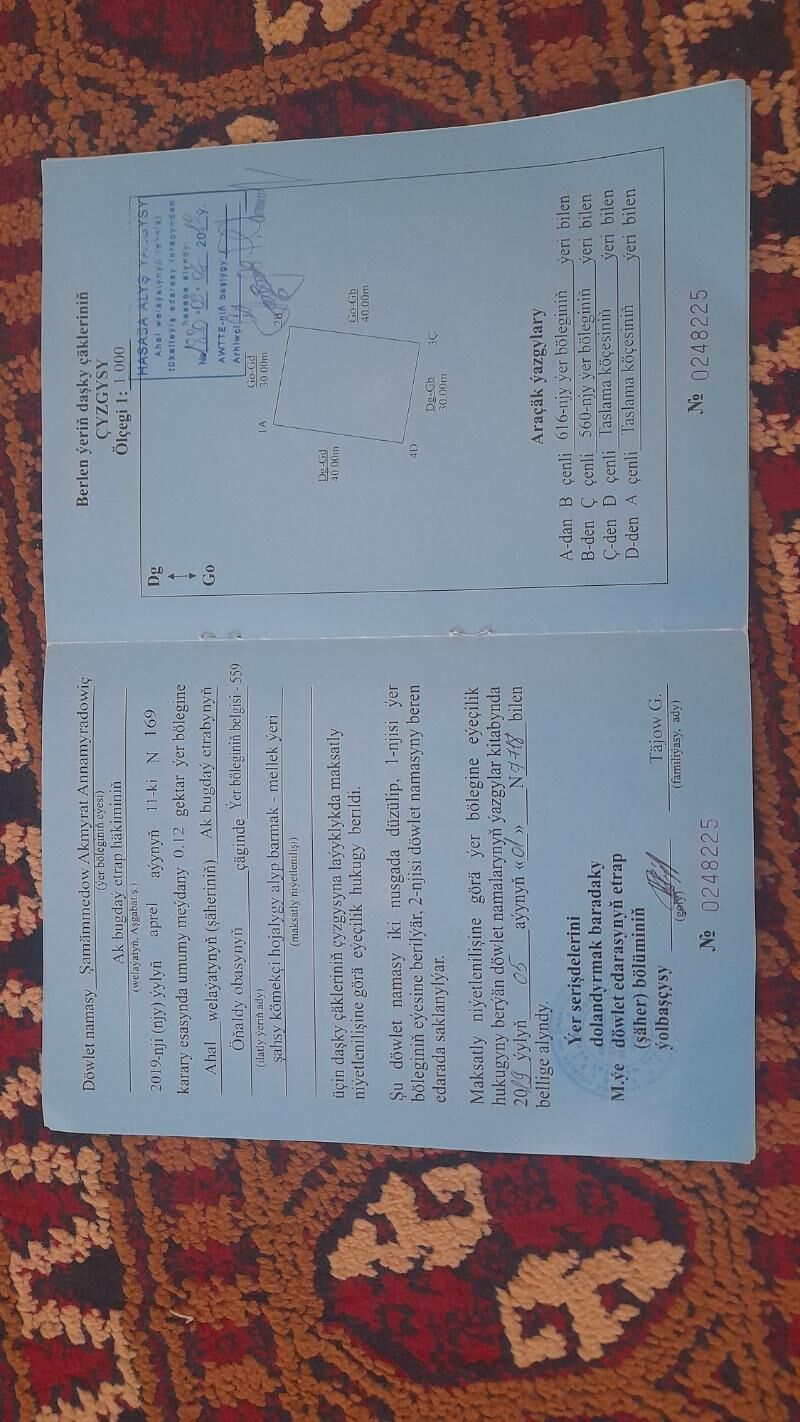 Boş mellek yer - Ak bugdaý etraby - img 2