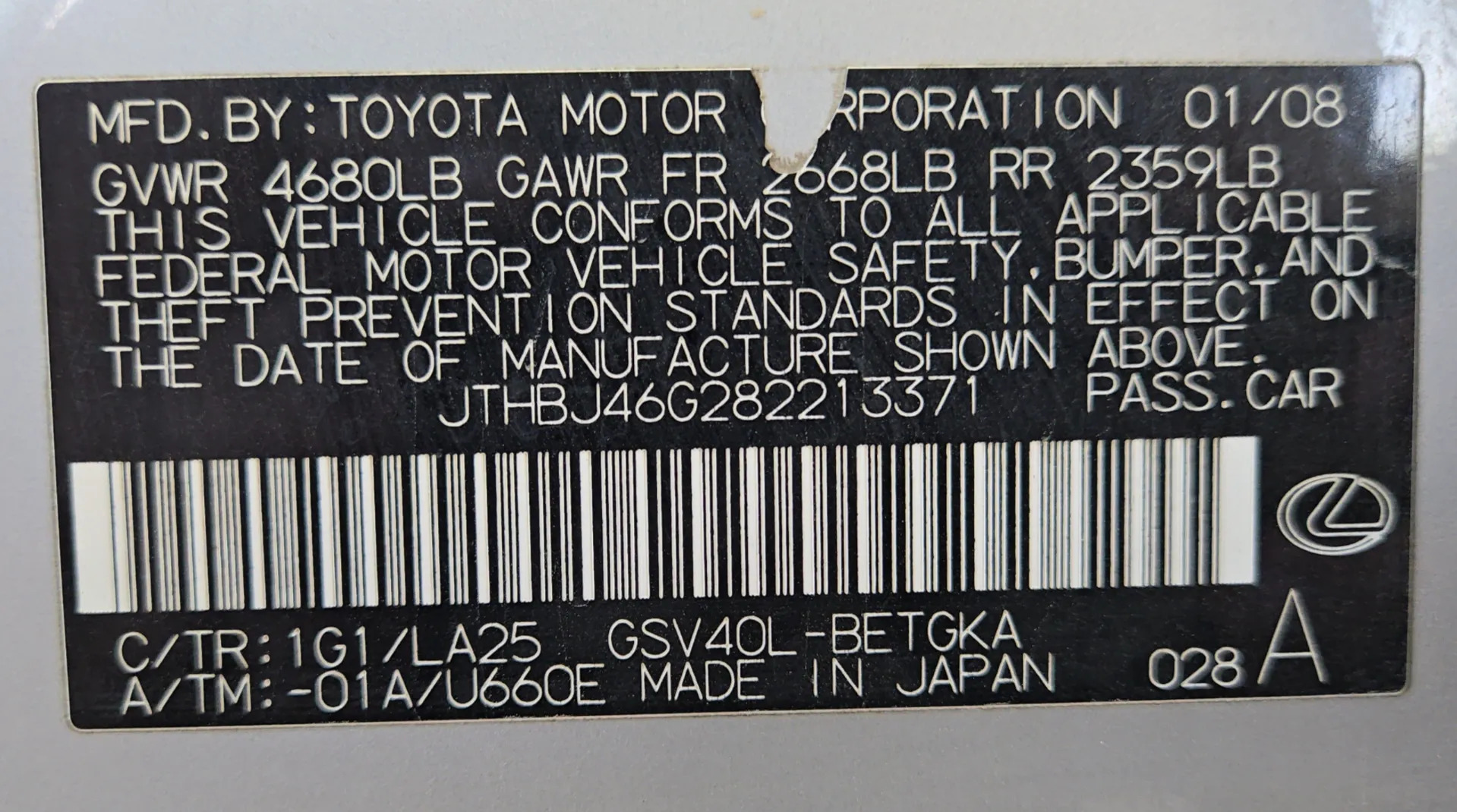 Lexus ES 350 2008 - 215 000 TMT - Халач - img 4