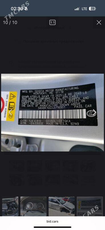 Lexus ES 350 2018 - 420 000 TMT - 9 mkr - img 7