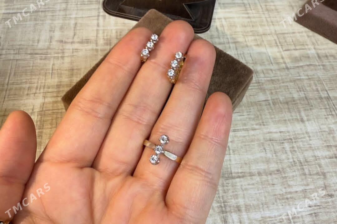 Золотые серьги светофор - Aşgabat - img 2