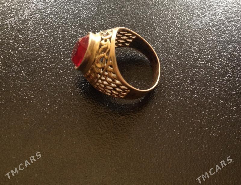 Кольцо из позолоченного серебра с рубином - Ашхабад - img 5