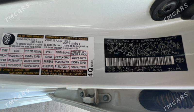 Toyota Corolla 2017 - 195 000 TMT - Türkmenabat - img 10