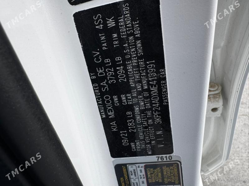 Kia Forte 2021 - 235 000 TMT - Мары - img 6