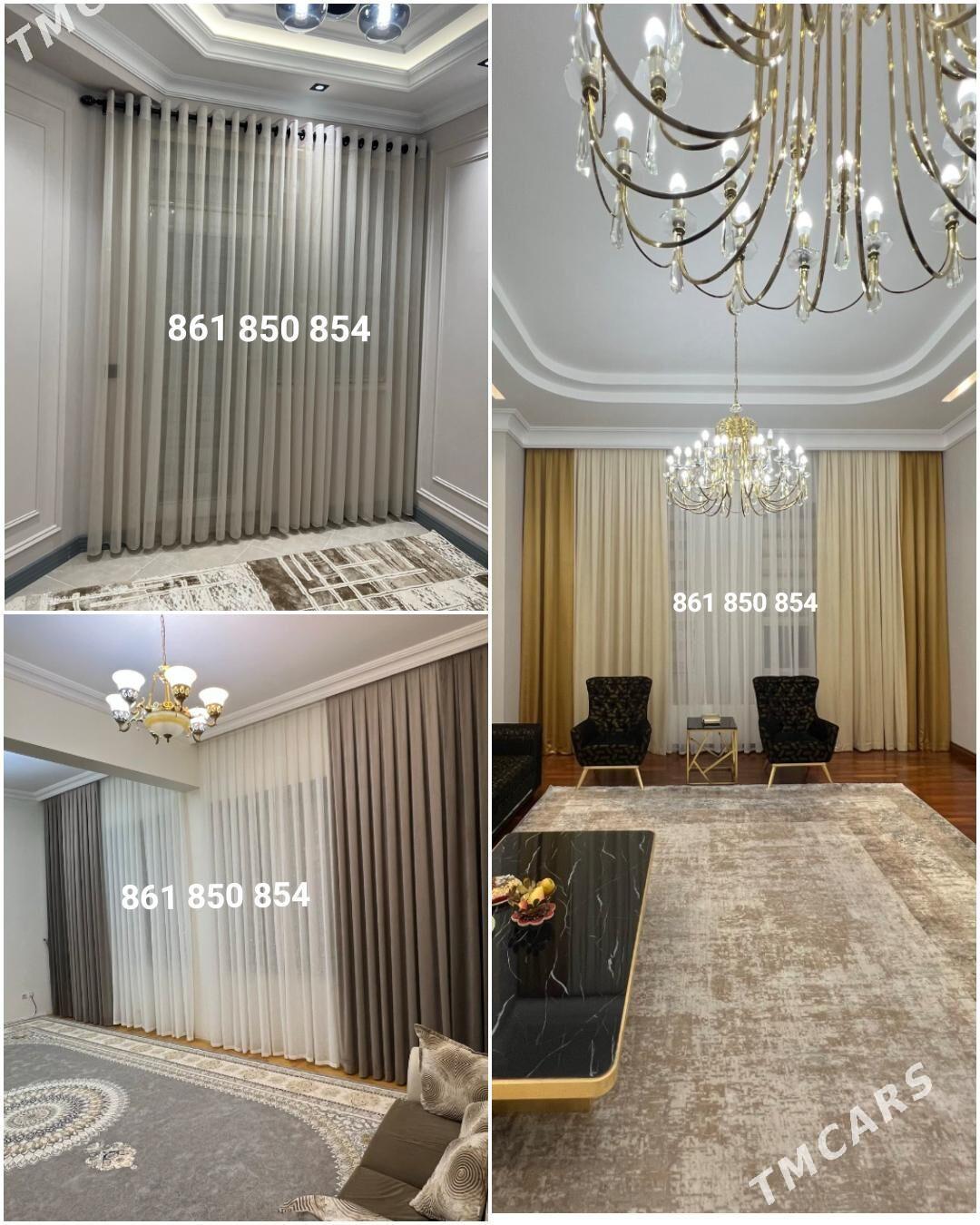 TUTULAR PERDE ШТОРЫ ЗАНАВЕСКИ - Aşgabat - img 5