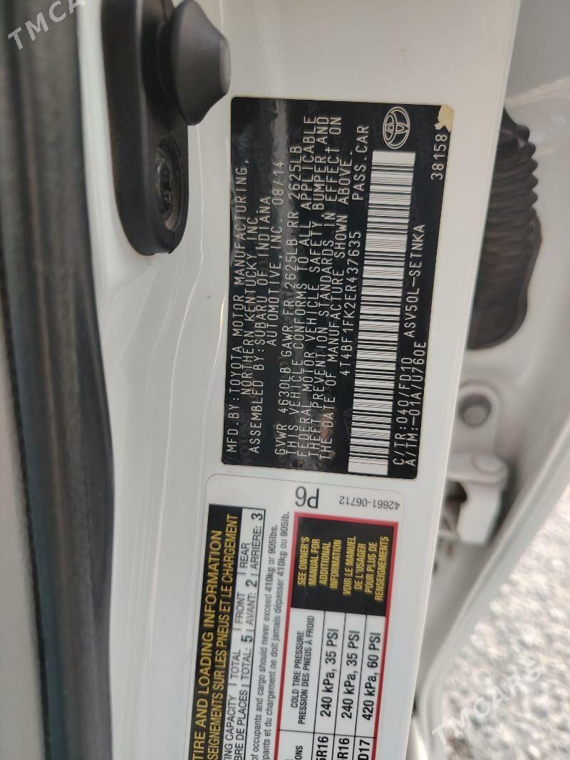 Toyota Camry 2014 - 235 000 TMT - Ашхабад - img 5