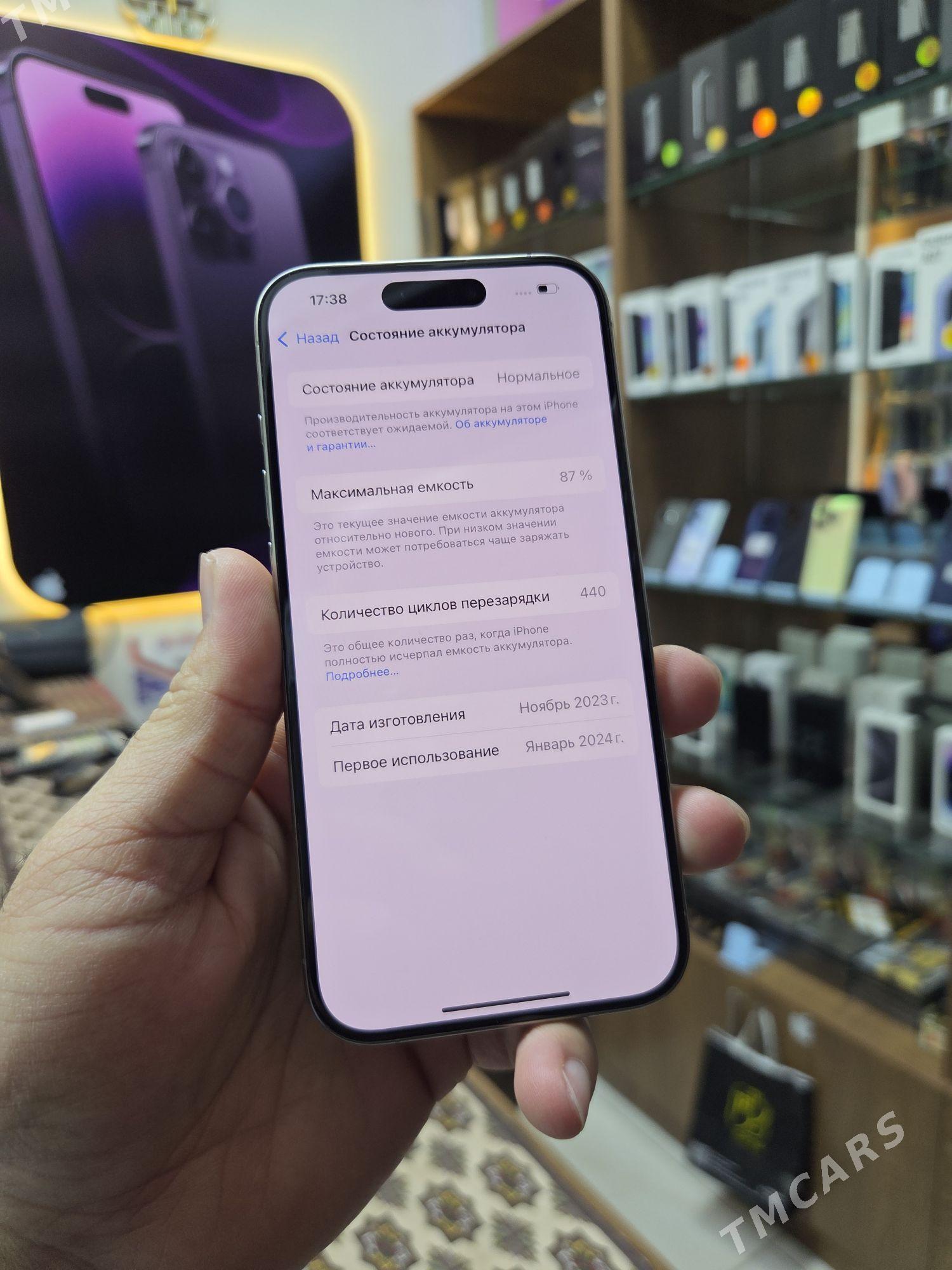 iPhone 15Pro 128gb 87%.1sim - Aşgabat - img 5