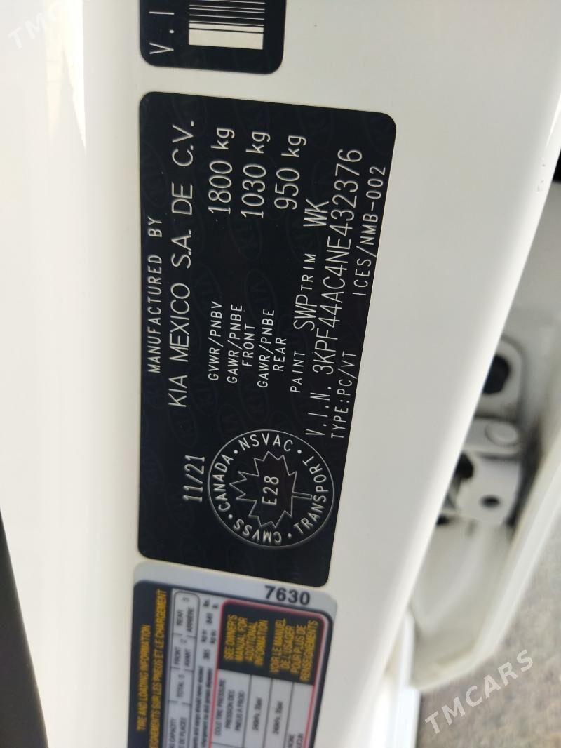 Kia Forte 2022 - 281 000 TMT - "Алтын Асыр" Гундогар базары ( Толкучка) - img 7