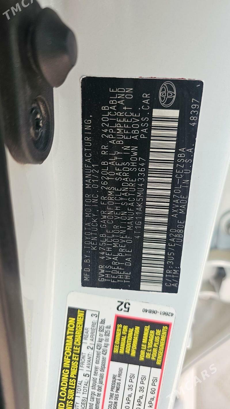 Toyota Camry 2021 - 300 000 TMT - Байрамали - img 5