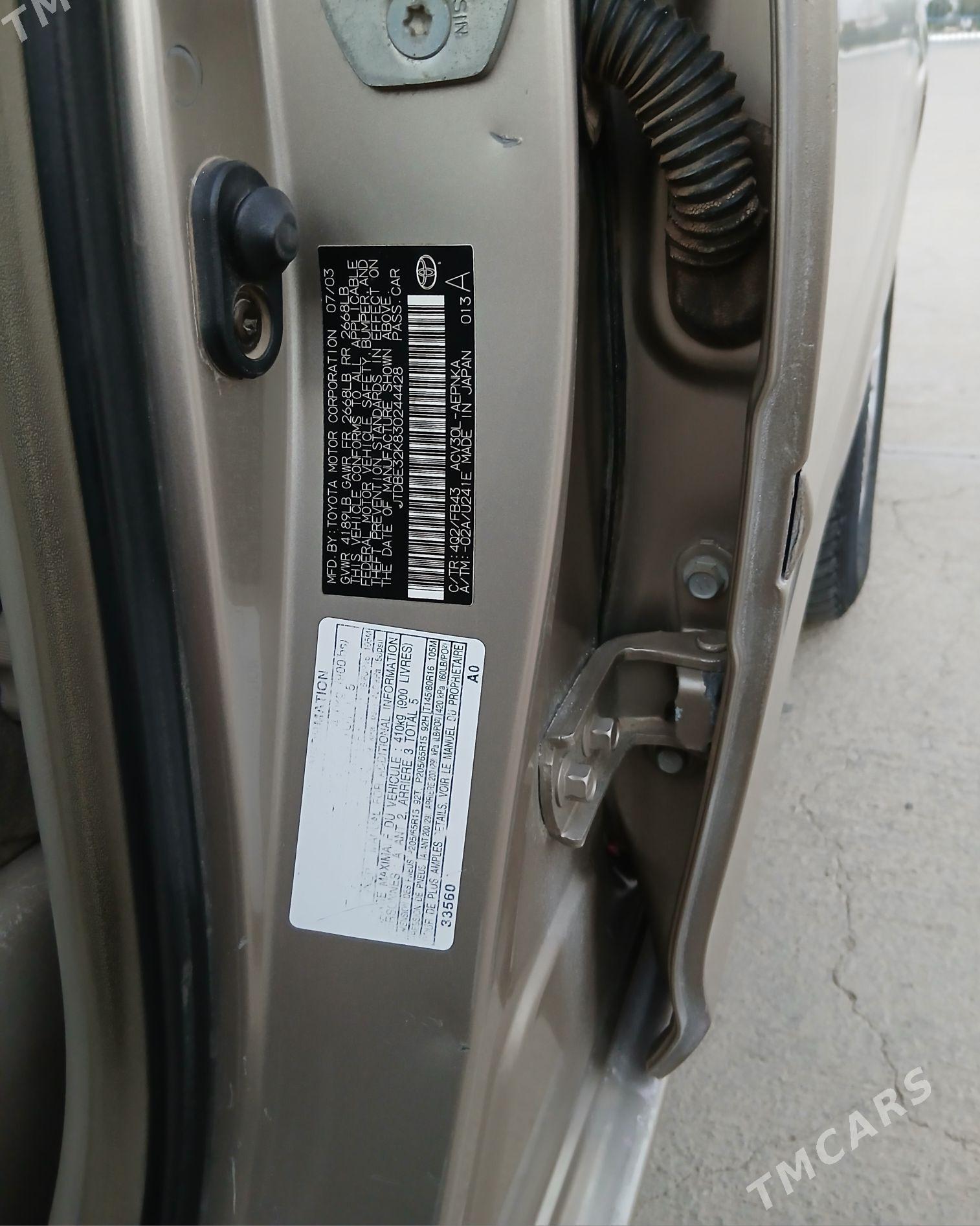 Toyota Camry 2004 - 147 000 TMT - Gyzylarbat - img 5