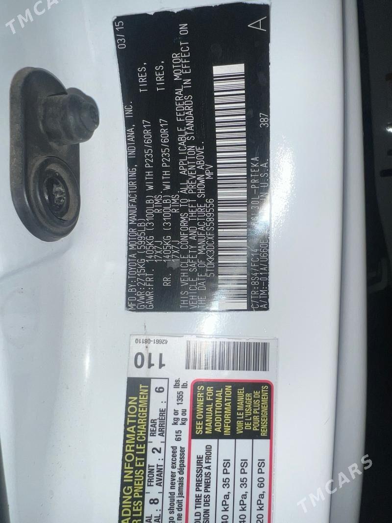 Toyota Sienna 2015 - 345 000 TMT - Ашхабад - img 10