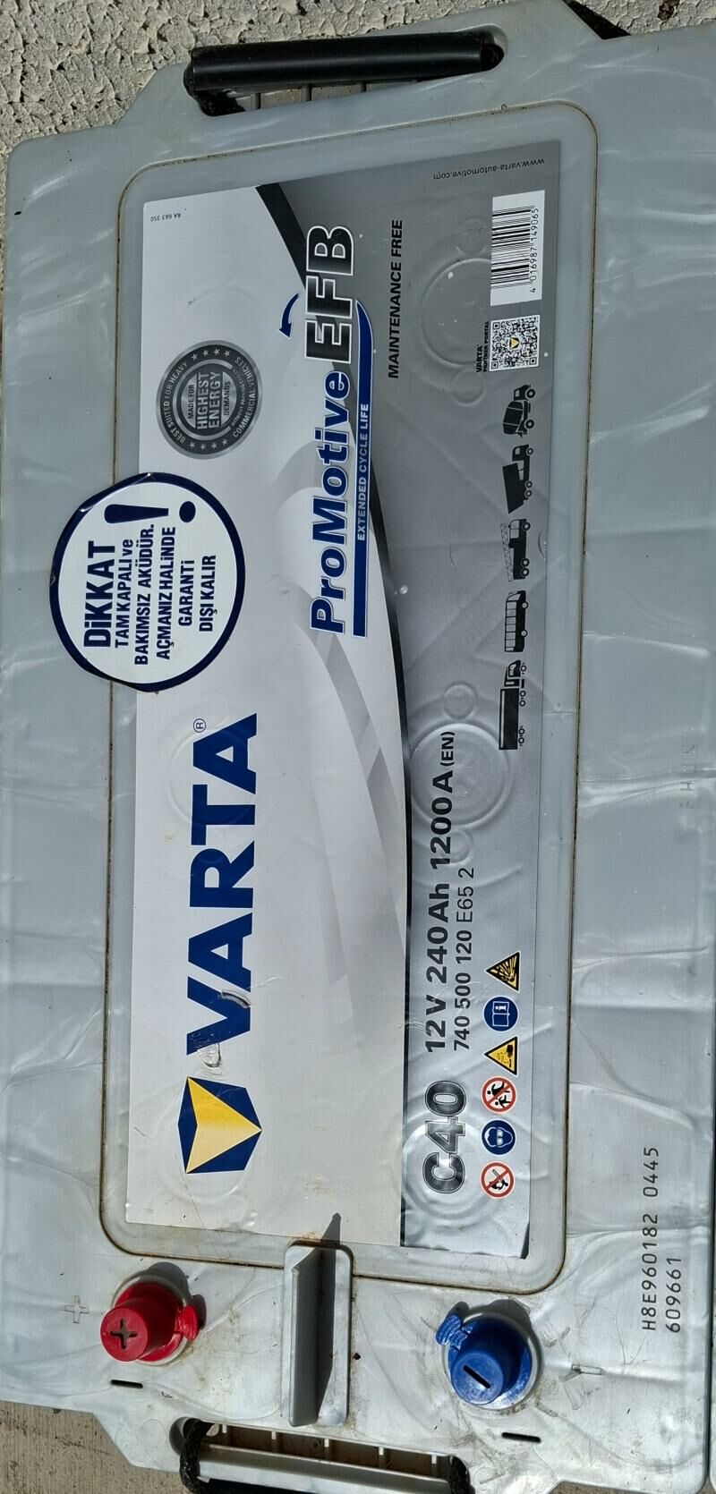 12v 240Ah VARTA akkumulyatr 1 200 TMT - Ашхабад - img 3