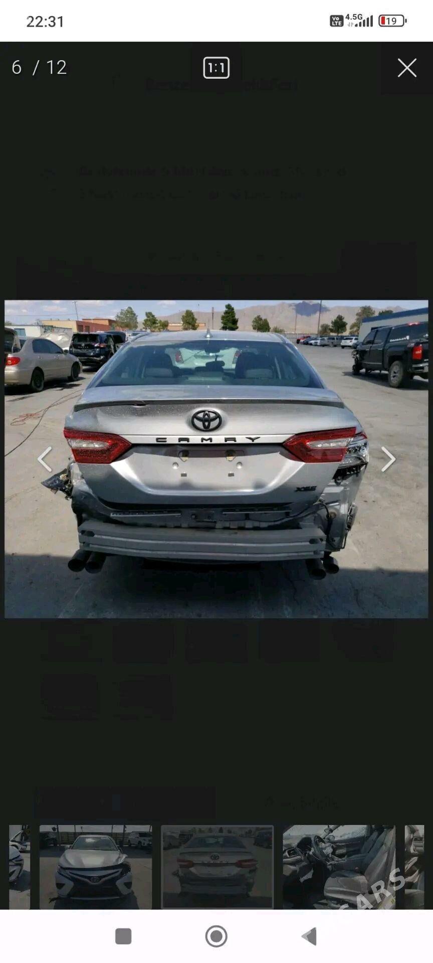 Toyota Camry 2020 - 300 000 TMT - Саят - img 7