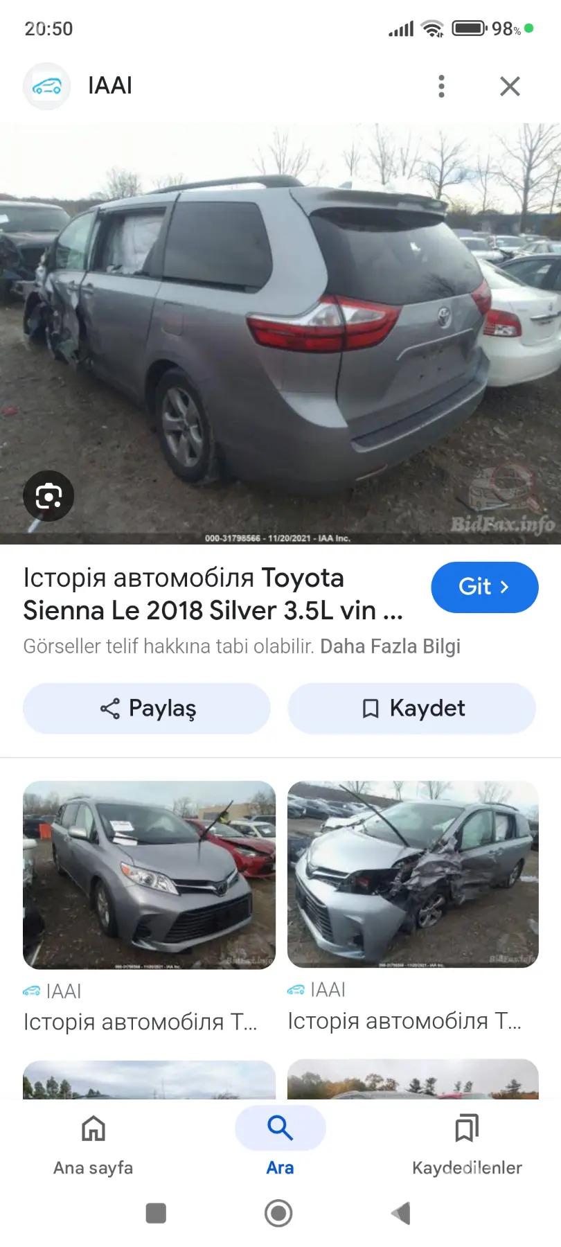 Toyota Sienna 2018 - 375 000 TMT - Дянев - img 8