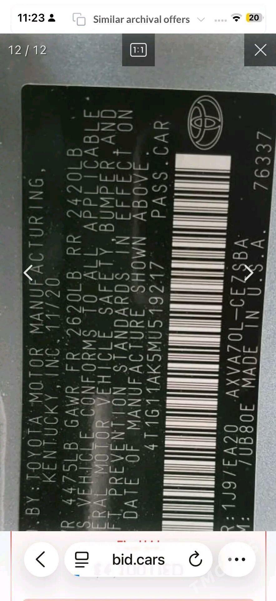 Toyota Camry 2020 - 320 000 TMT - Байрамали - img 1