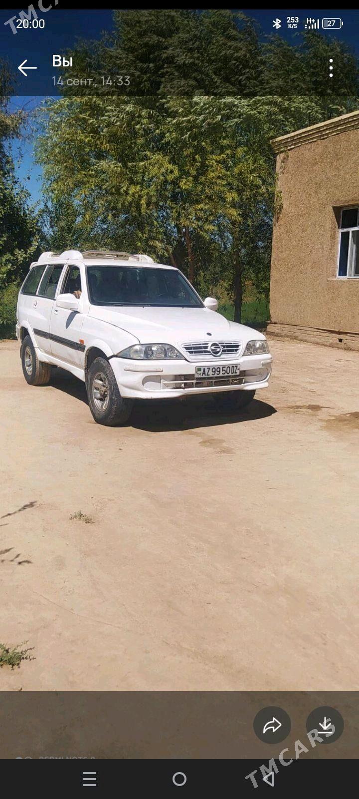 SsangYong Musso 2002 - 60 000 TMT - Гурбансолтан Едже - img 1