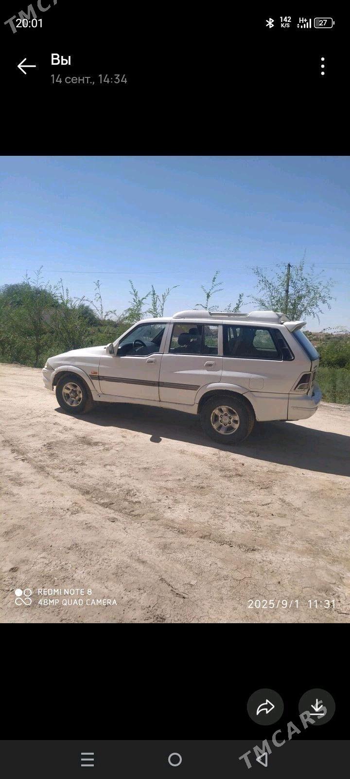 SsangYong Musso 2002 - 60 000 TMT - Гурбансолтан Едже - img 2