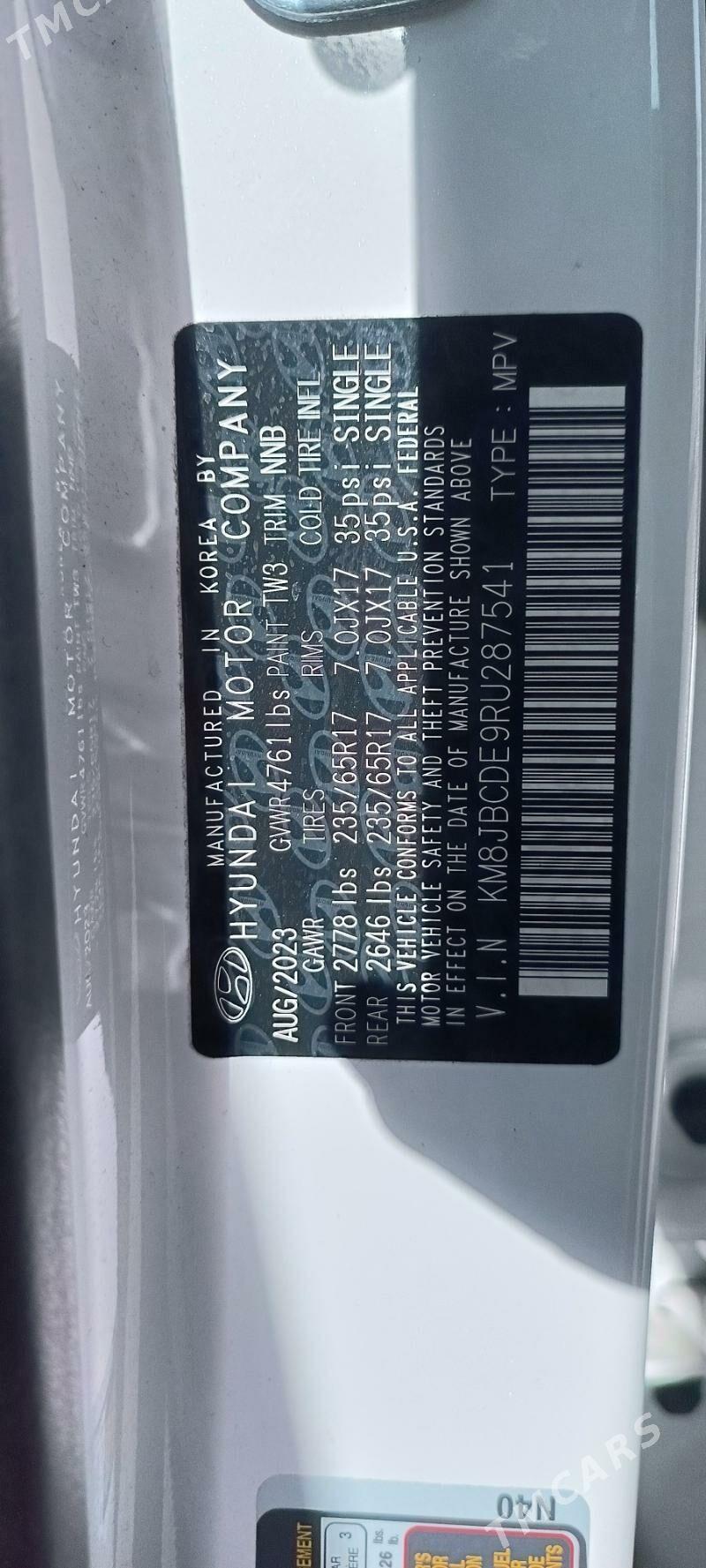 Hyundai Tucson 2023 - 410 000 TMT - Aşgabat - img 9