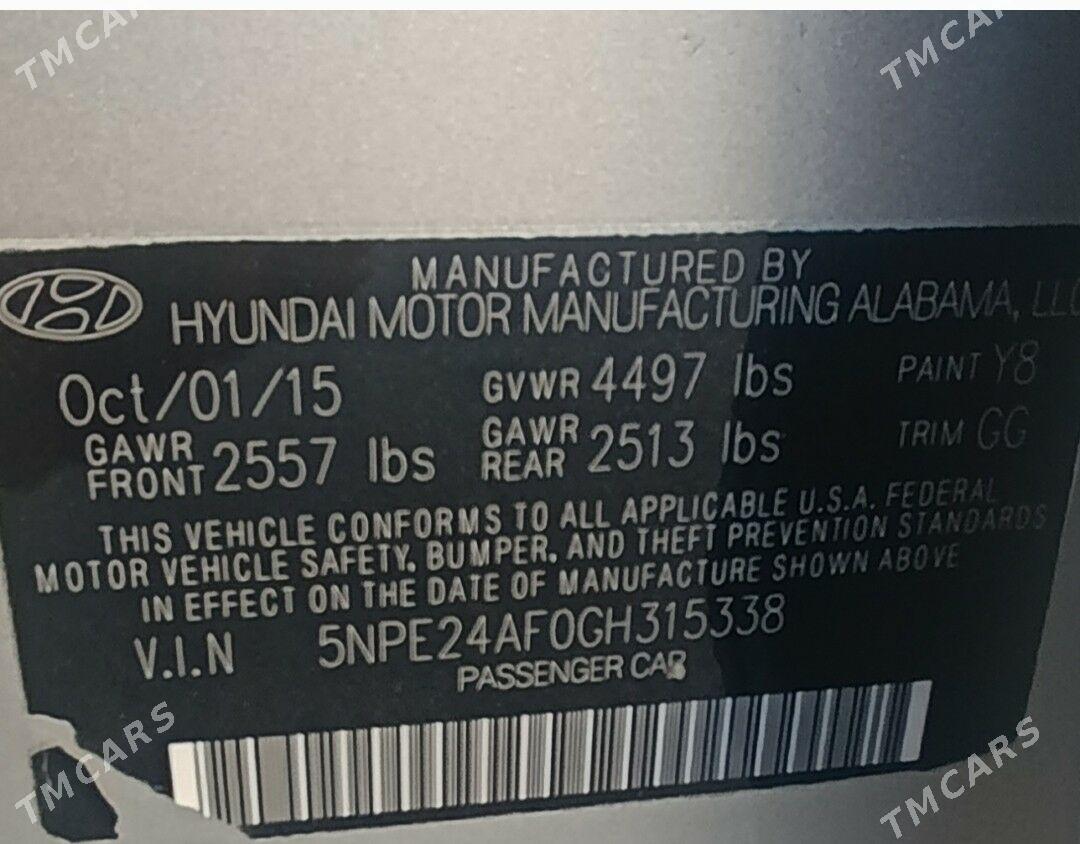 Hyundai Sonata 2015 - 180 000 TMT - Ашхабад - img 6