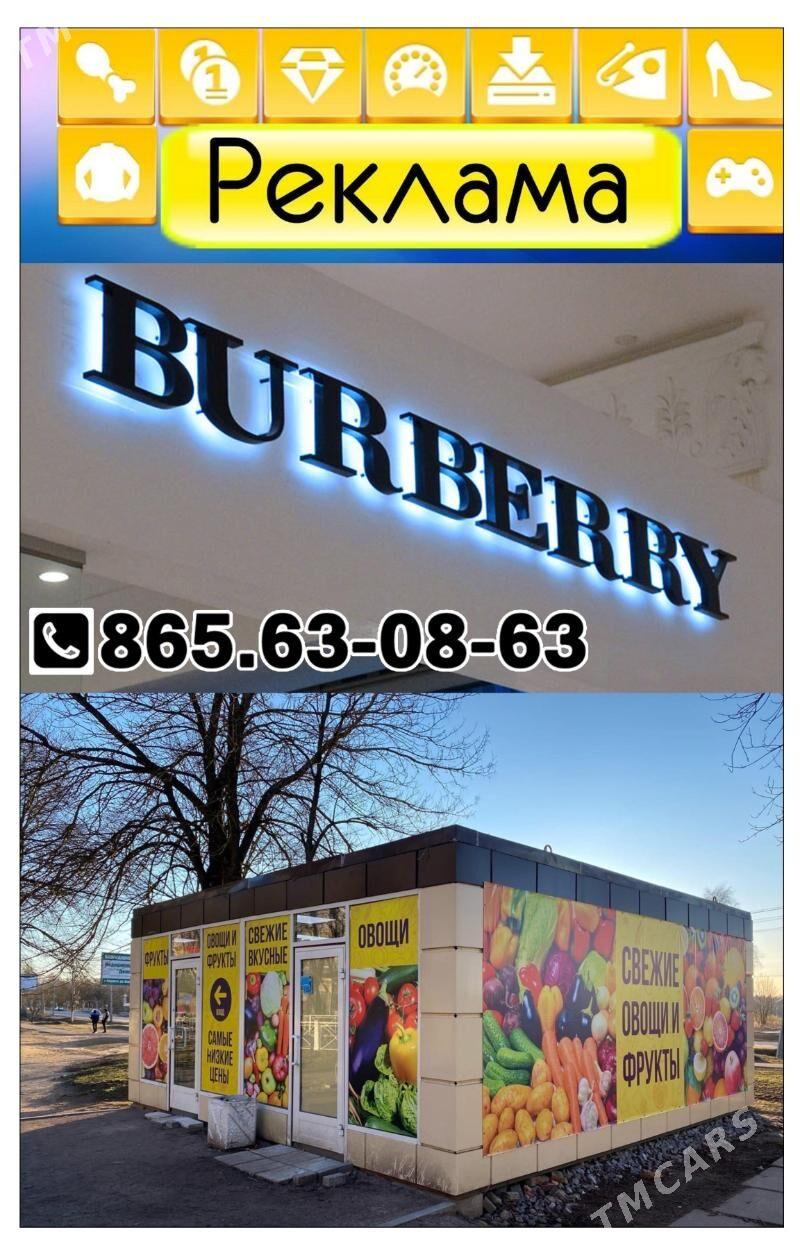 Nakleyka Wizitka Plakat Reklam - Aşgabat - img 4