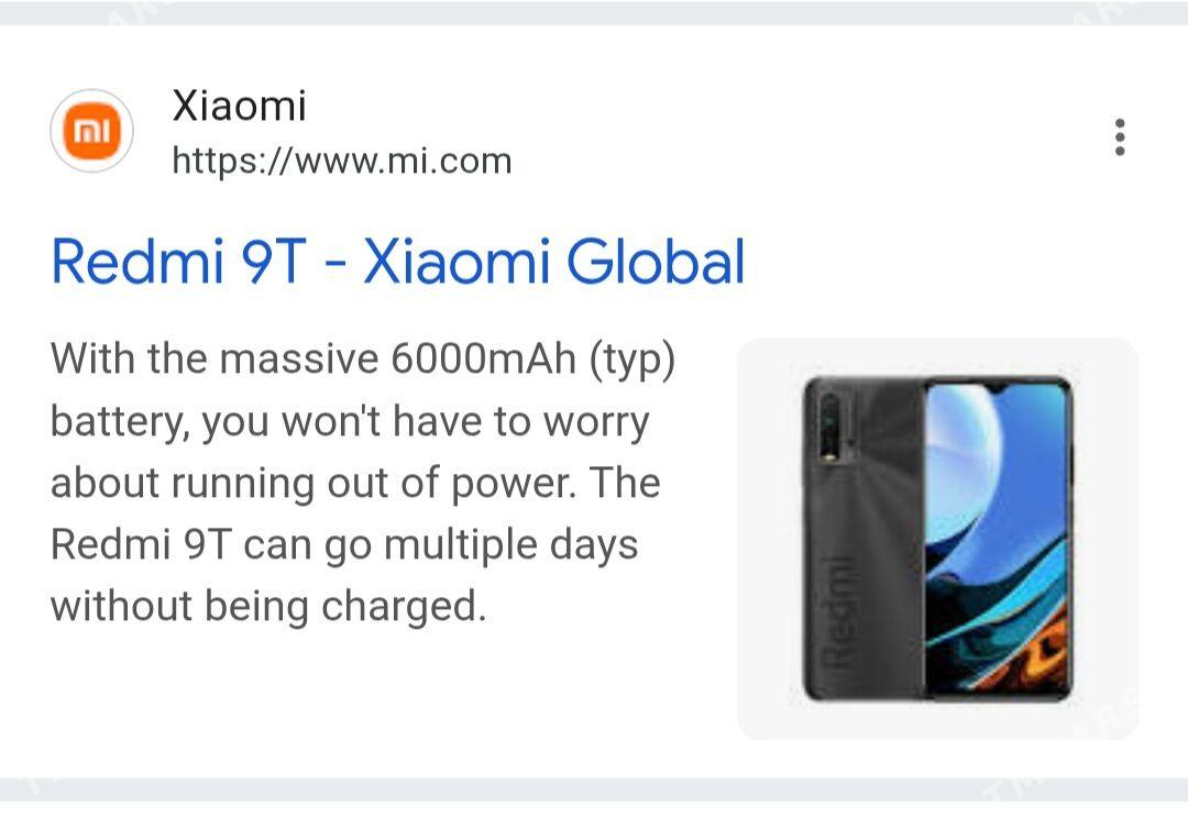Redmi 9T 4/128lik - Мары - img 1