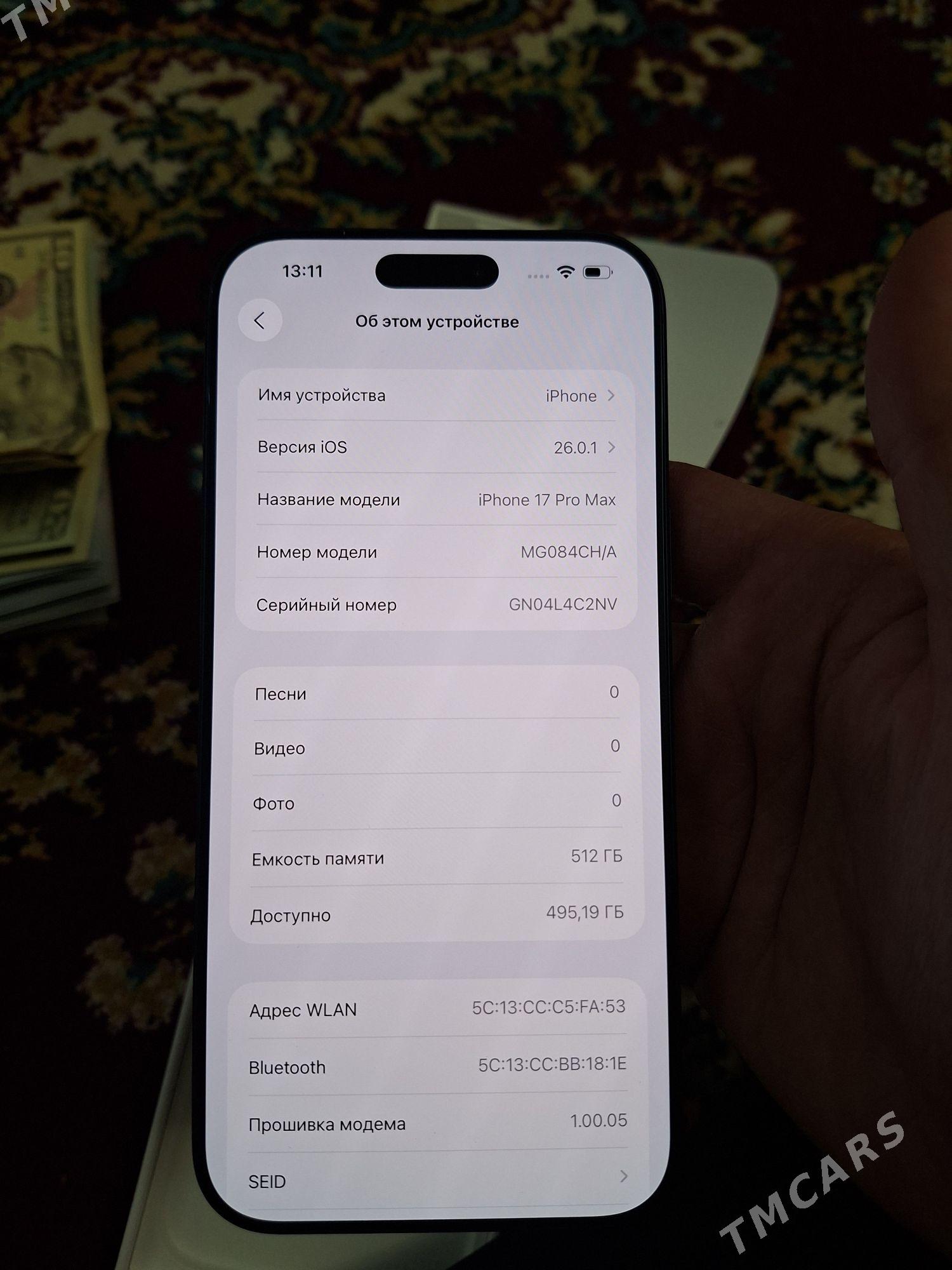 17 Pro Max 512gb cha 2sim - Aşgabat - img 3