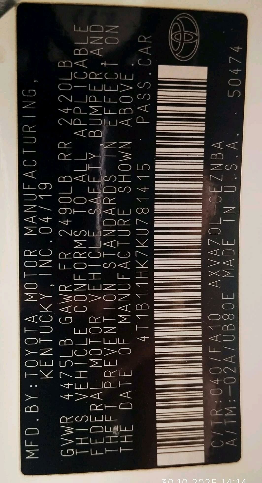 Toyota Camry 2020 - 335 000 TMT - Türkmenabat - img 5