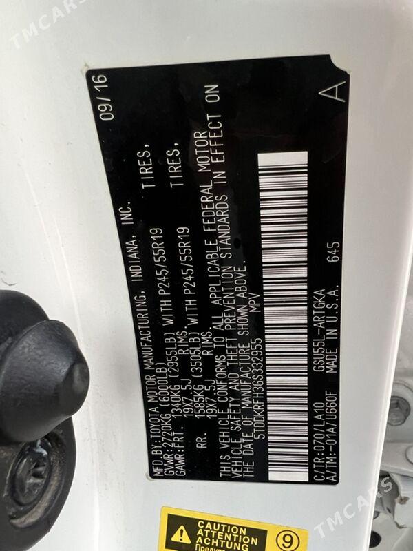 Toyota Highlander 2016 - 440 000 TMT - Aşgabat - img 8