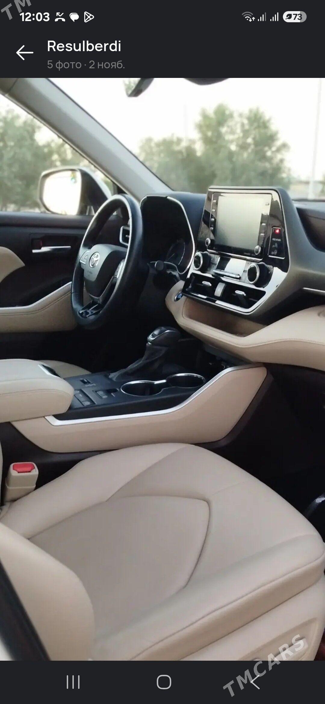 Toyota Highlander 2021 - 550 000 TMT - Baýramaly - img 1