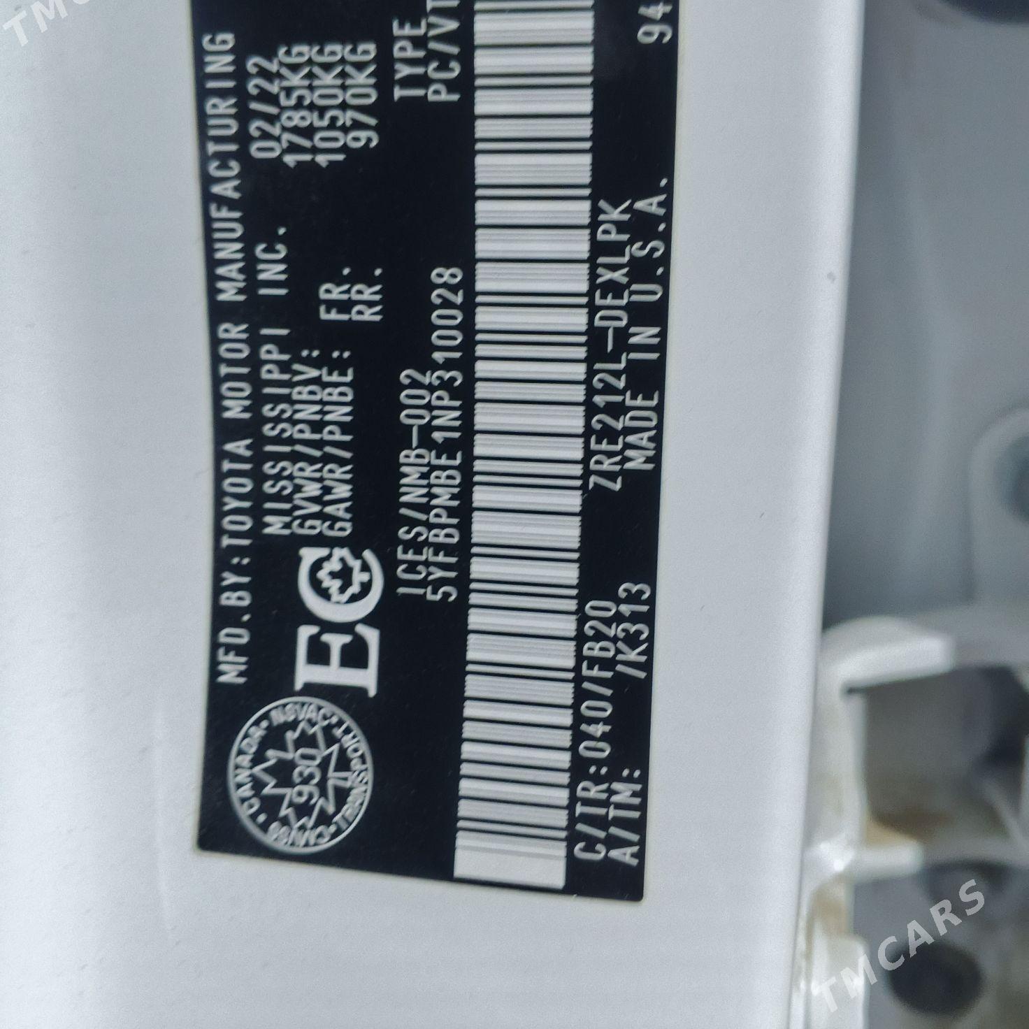 Toyota Corolla 2022 - 285 000 TMT - Ёлётен - img 8