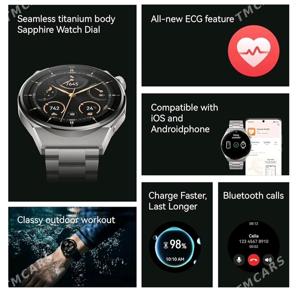 Huawei gt 3 pro titanium - Ашхабад - img 2