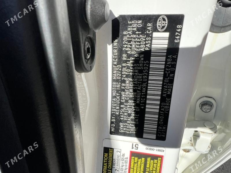 Toyota Camry 2020 - 335 000 TMT - Ашхабад - img 8