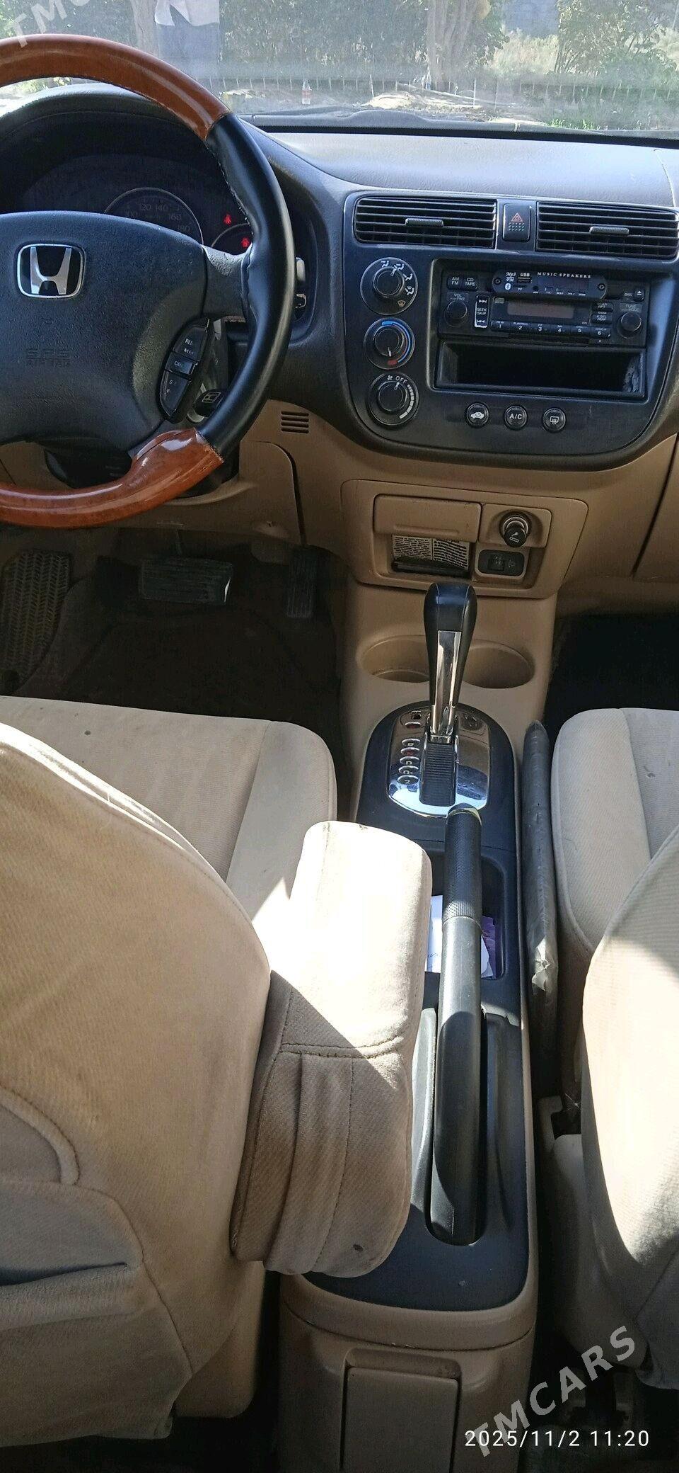 Honda Civic 2003 - 60 000 TMT - Ашхабад - img 4