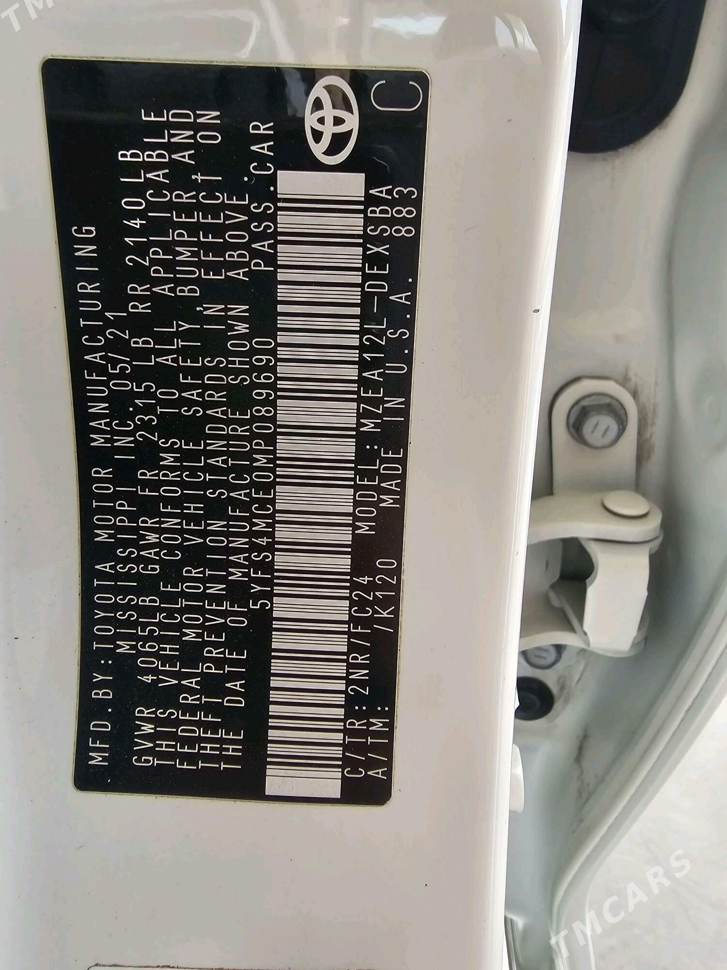 Toyota Corolla 2021 - 230 000 TMT - Мары - img 8