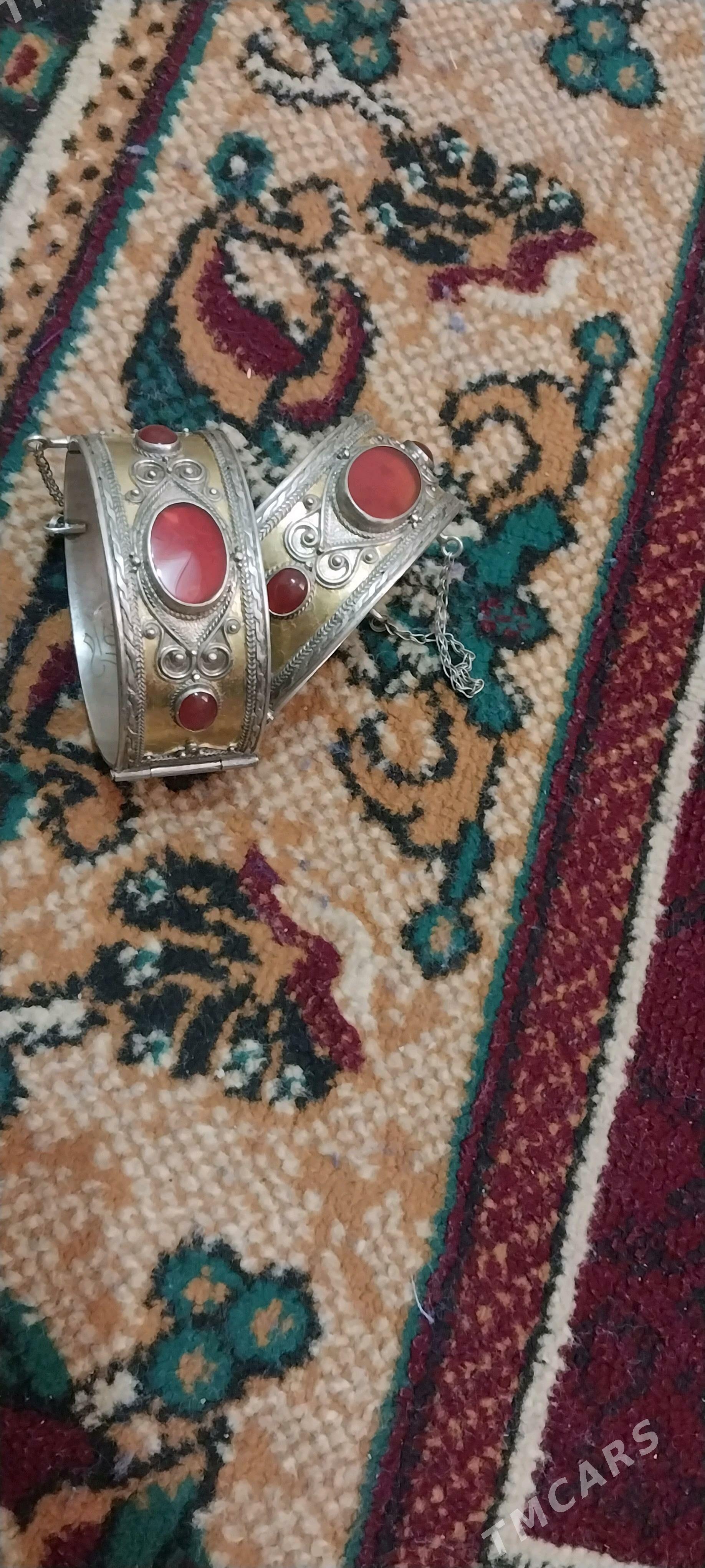 gyzyl çaýylan kümüş bilezik - Mary - img 2