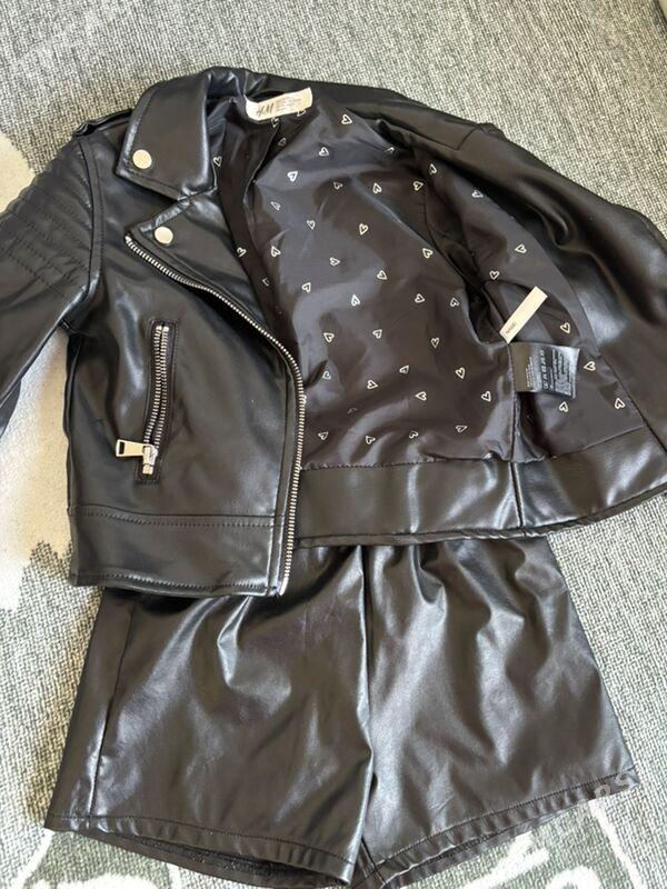 Кож куртка и шорты на девочку - Ашхабад - img 1