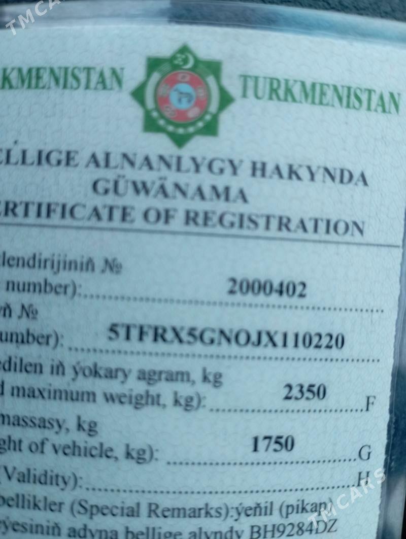 Toyota Tacoma 2018 - 300 000 TMT - Гороглы (Тагта) - img 3