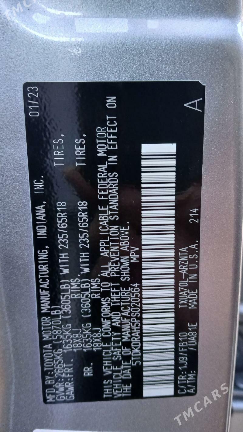 Toyota Highlander 2023 - 500 000 TMT - Gurbansoltan Eje - img 7