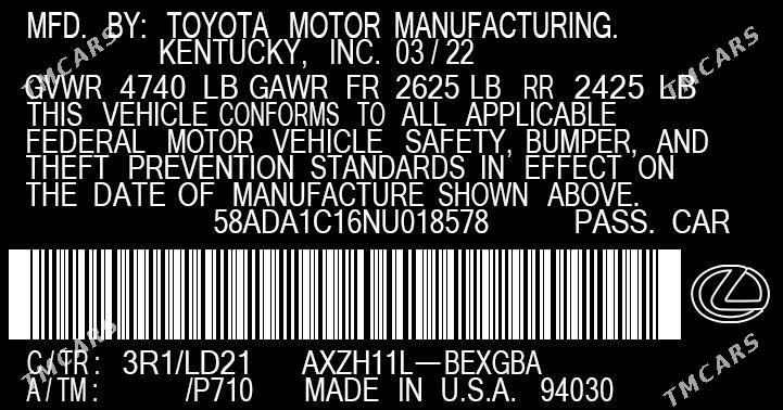 Lexus ES 300h 2022 - 487 500 TMT - Aşgabat - img 8