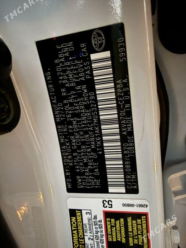 Toyota Camry 2021 - 379 000 TMT - Aşgabat - img 8