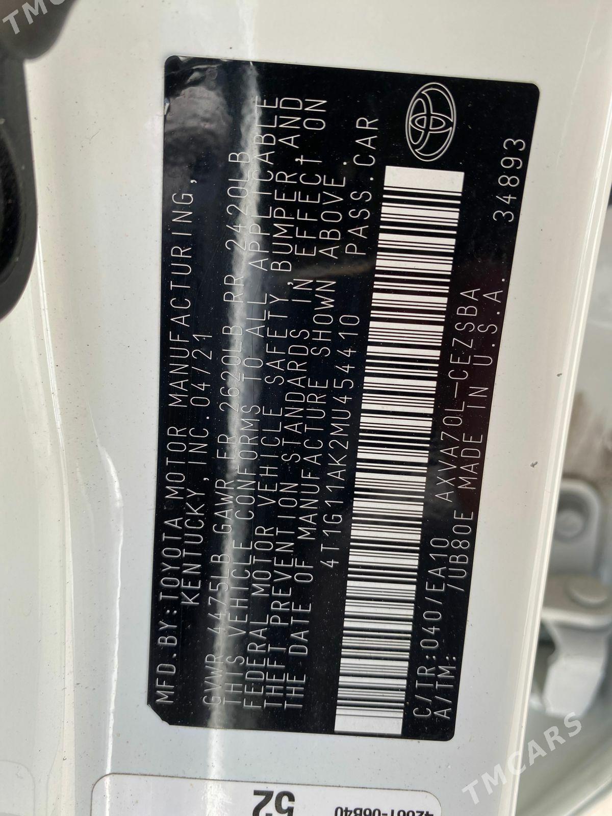 Toyota Camry 2021 - 300 000 TMT - Мары - img 9