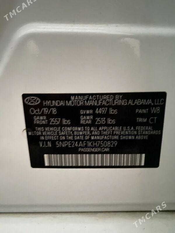 Hyundai Sonata 2019 - 225 000 TMT - Aşgabat - img 8